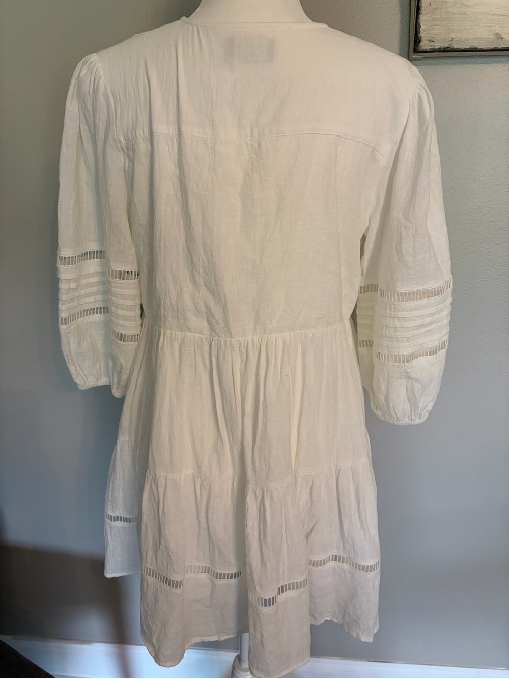 VICI Collection Ladder Stitch Cotton Babydoll Dress - Picture 3 of 11
